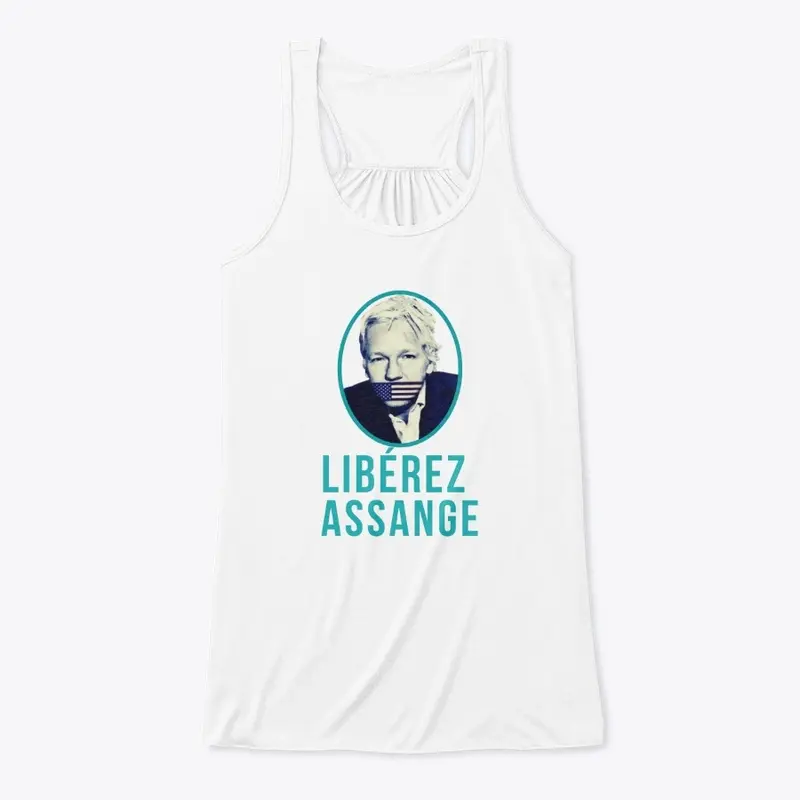 Liberez-assange tee and accessories