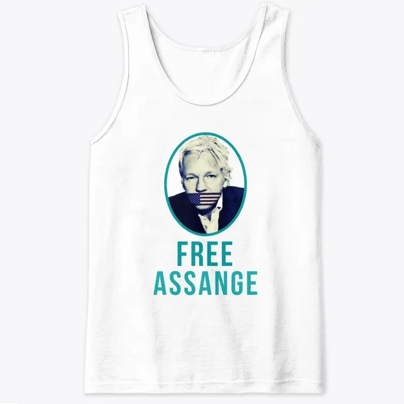 free-assange tee and accessories 