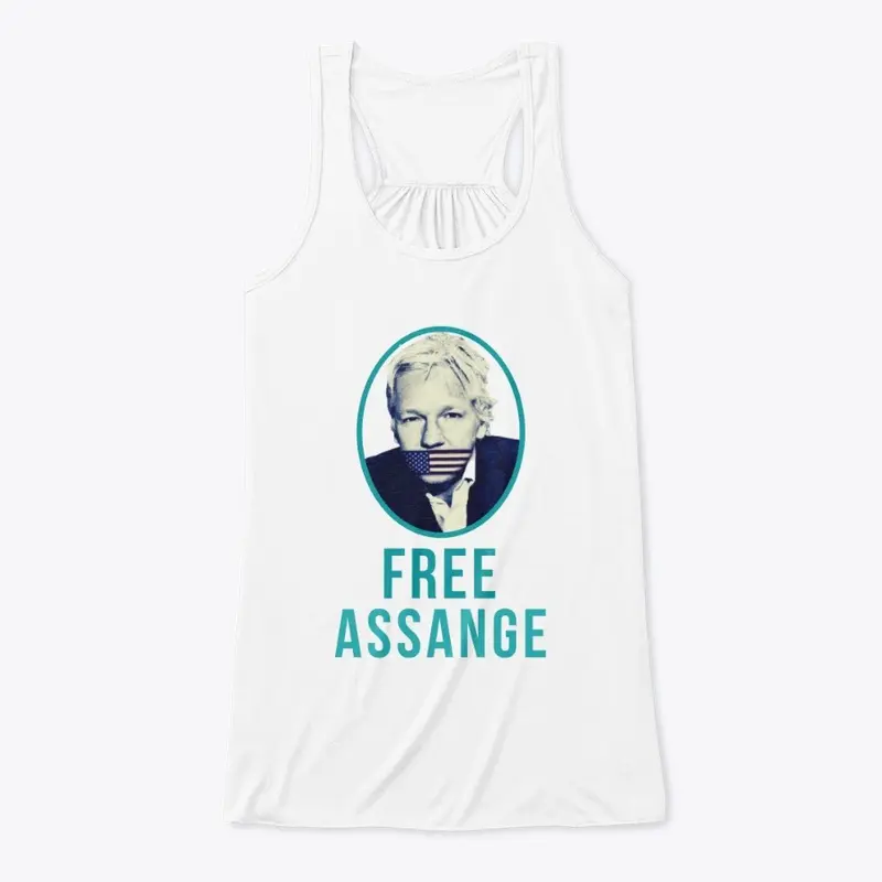 free-assange tee and accessories 